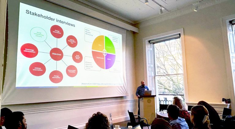 Dr Duncan Gillespie speaks on tobacco policy at SPECTRUM event